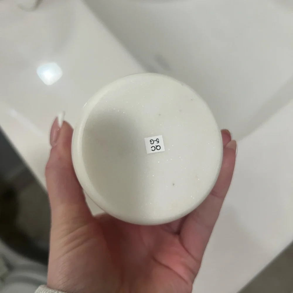 Pottery Barn Frost Marble Tray & Toothbrush Holder
